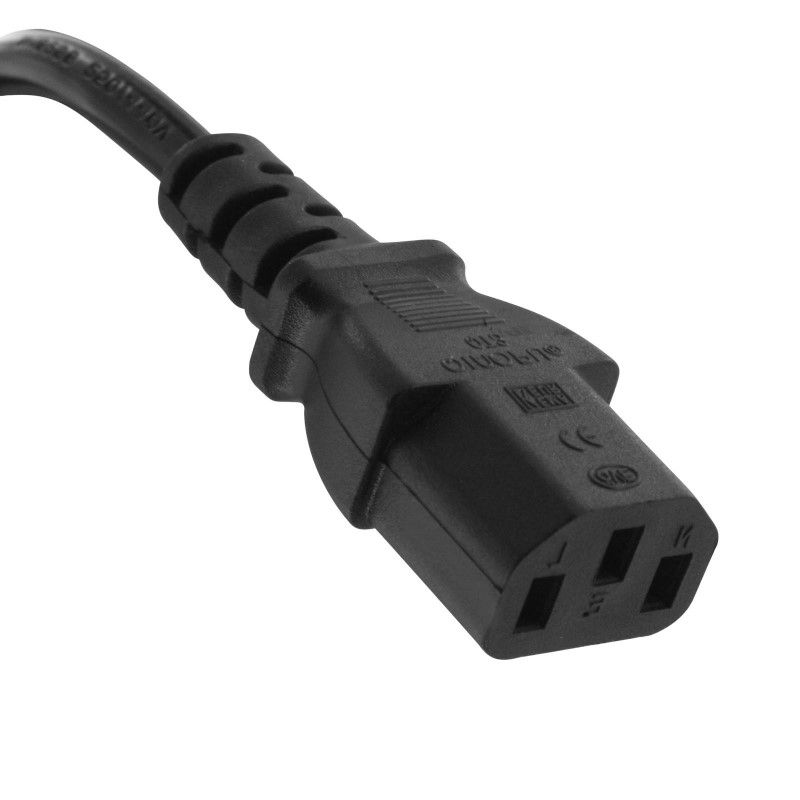 240V AC Power Cable IEC C13, 1m