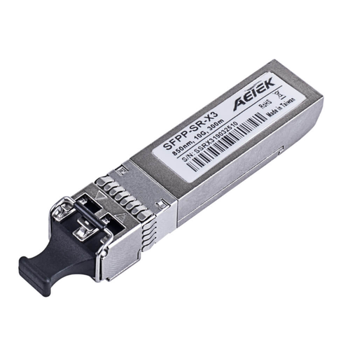 Aetek 10Gb Multi-Mode SFP+ Transceiver, LC, 850NM, 0.3km