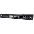 Aetek 24 Port Managed 1Gb PoE Switch, 2x SFP, 2x SFP/RJ45, NTS, 370W