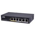 Aetek 4 Port Unmanaged PoE Switch, 2x 100Mb RJ45, EX Mode, 65W