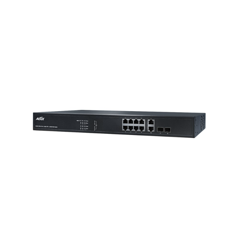 Aetek 8 Port Unmanaged POE Bt Switch, for C42-05030x Switches 2x1Gb SFP, 770W