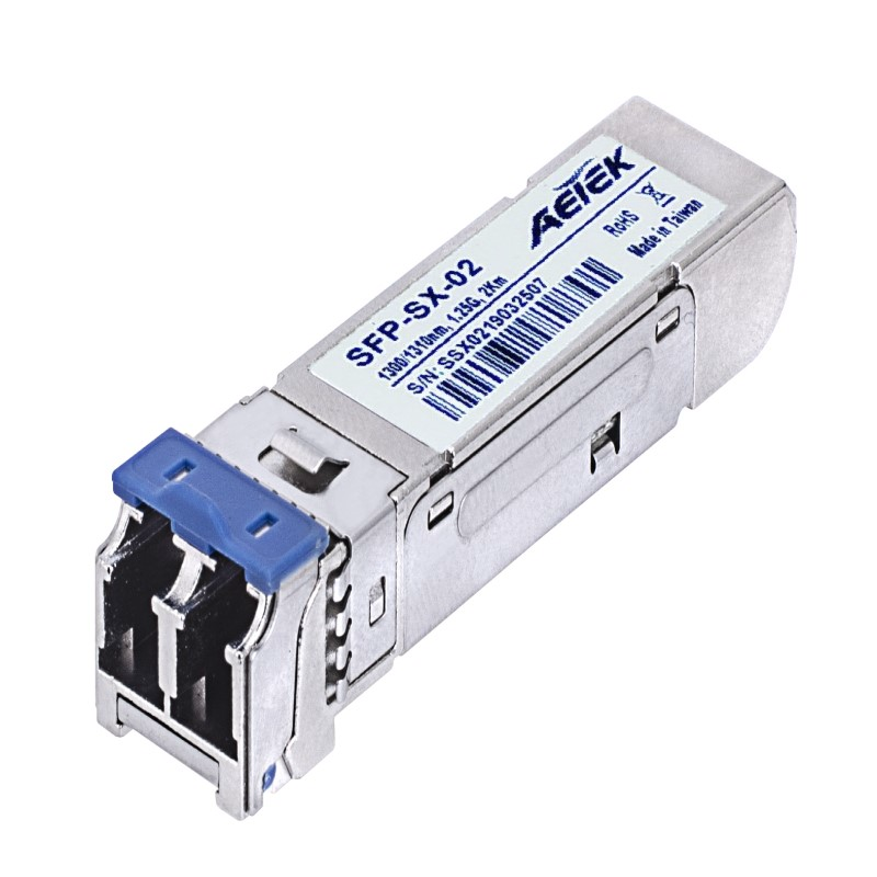 Aetek Multi-mode SFP Transceiver, LC Connector, 1300/1310nm, up to 2km