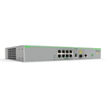 Allied Telesis 8-port PoE Switch, 8x 10/100TX RJ-45+ 1x Gigabit Combo RJ-45/SFP Uplink