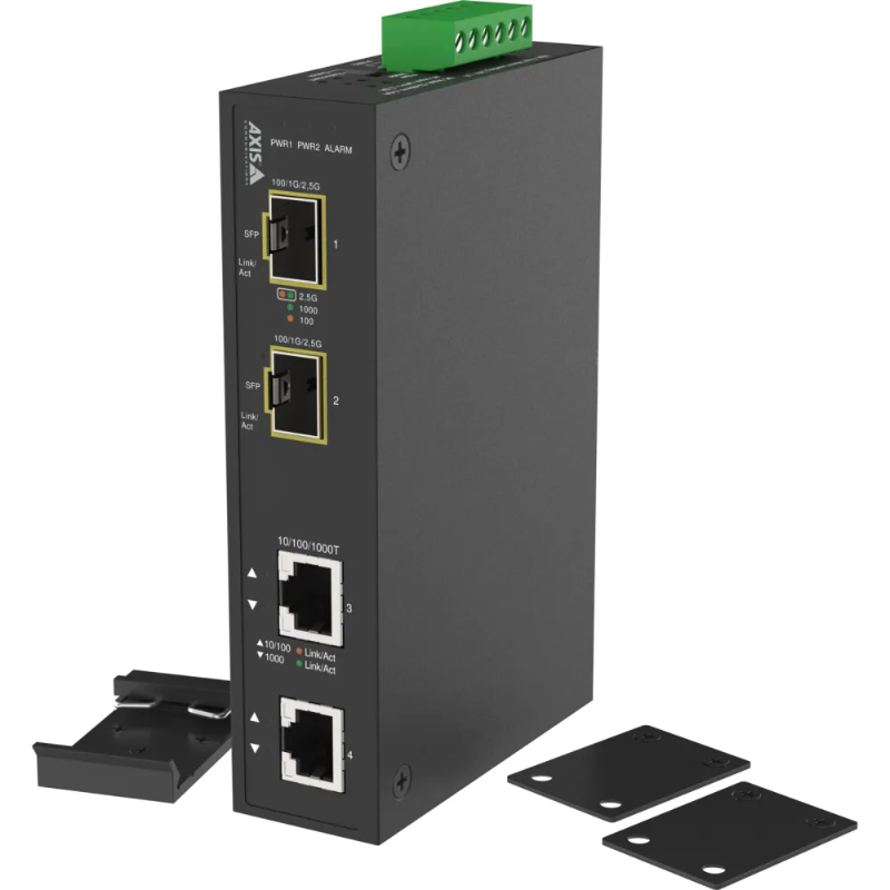 AXIS TU8008 Media Converter, 12-48VDC or 24VAC