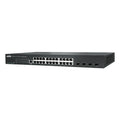 Aetek 24 Port Managed 1Gb PoE Switch, 4x 1G/10G SFP+, NTS, 370W
