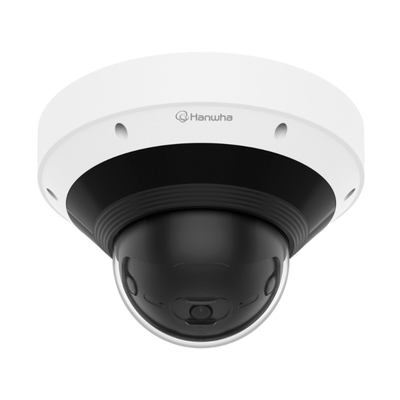 Hanwha 13MP Outdoor Panoramic Camera, AI, IR, 194 Degree FOV