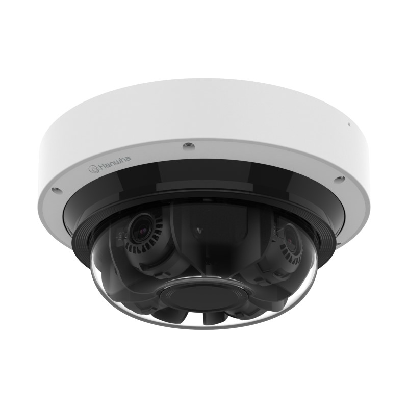 Hanwha 16MP Outdoor 360 Multi Sensor AI Camera, 4x 4MP, IP66, 3.3-5.7mm Zoom