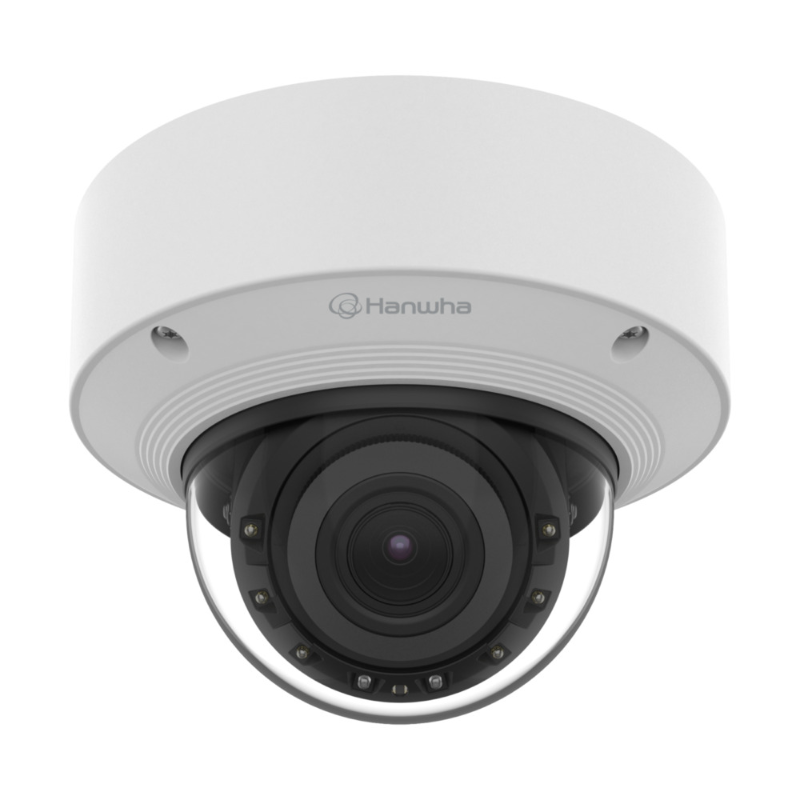 Hanwha 5MP Indoor Dome AI Camera, 30fps, 40m IR, 3.3-9.3mm