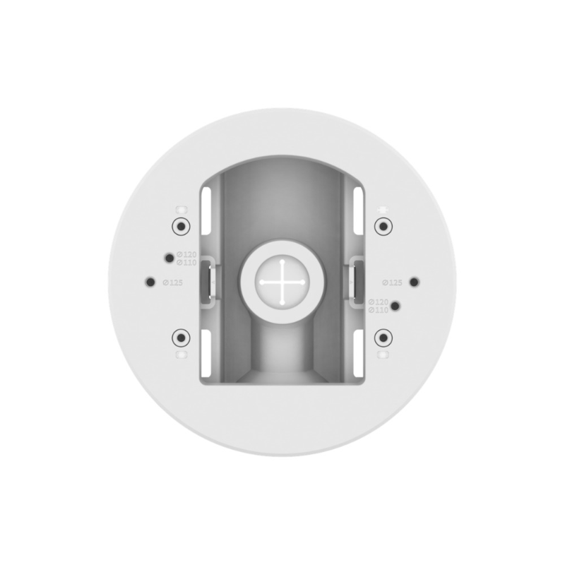 Hanwha Pole Mount Base to suit QND-6/70x2R, QNV-C, QNE-80x1R, ANE-L60x2R