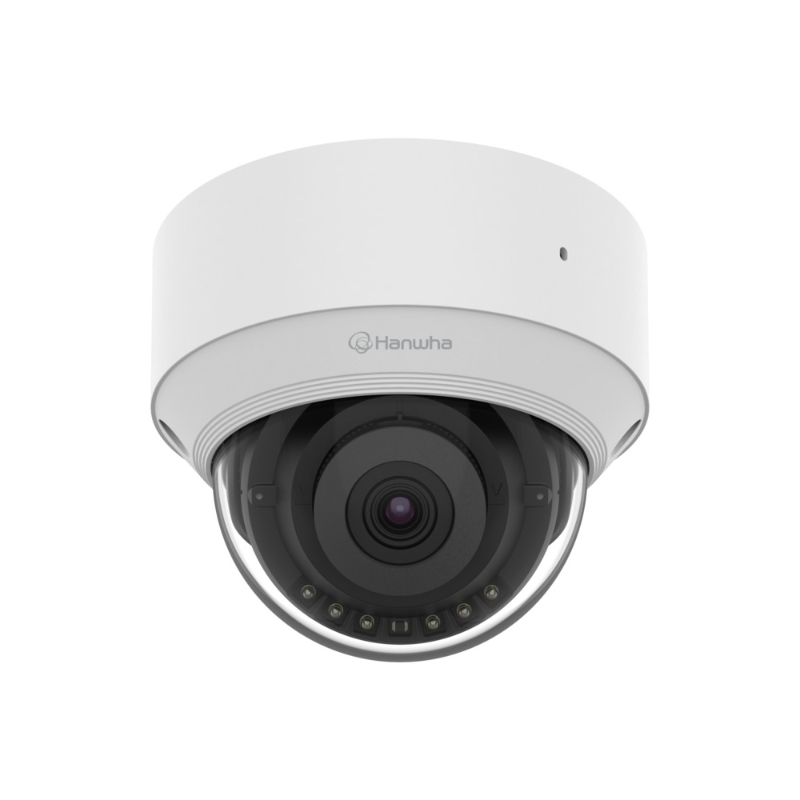 Hanwha Q Core 5MP Indoor AI Dome Camera, H.265, 30fps, 30m IR, 4mm Lens