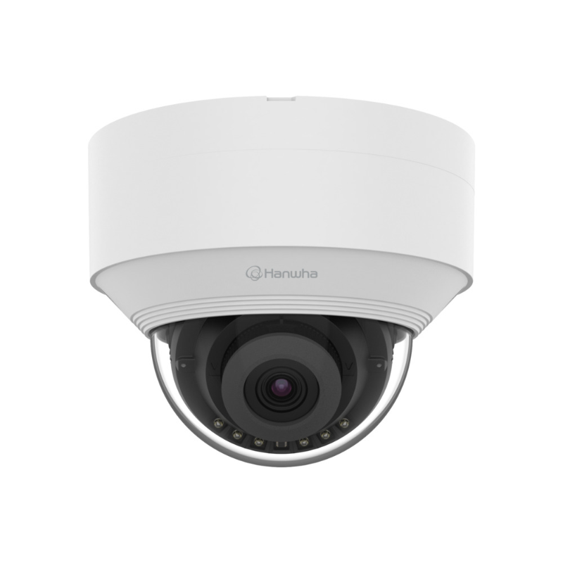 Hanwha Q Core 5MP Outdoor AI Dome Camera, H.265, 30fps, 25m IR, IK10, 3mm Lens