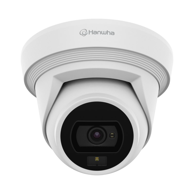 Hanwha Q Core 5MP Outdoor AI Flateye Camera, Dual Light, IP67, 3mm