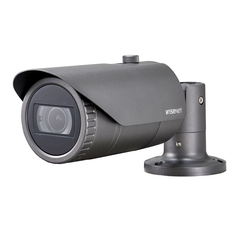 Hanwha Wisenet HD+ 2MP AHD Outdoor Bullet, WDR, IR, IP66, IK10, 24VAC/12VDC, 3.2-10mm