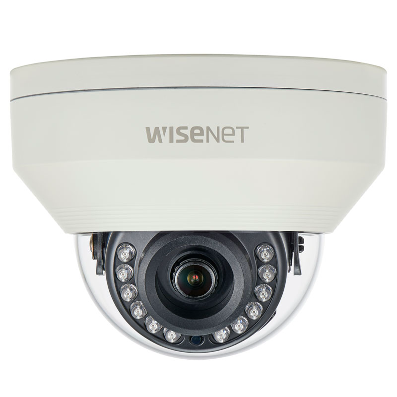 Hanwha Wisenet HD+ 4MP AHD Outdoor Dome, DWDR, 20m IR, IP66, IK10, 12VDC, 2.8mm