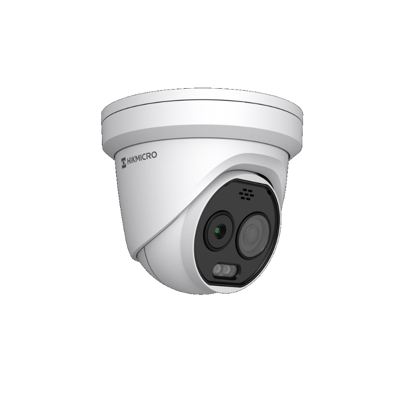 HikMicro HeatPro 256x192 AI Thermography Bi-spec Turret, +/- 2 deg C, 5MP Optical, 2mm
