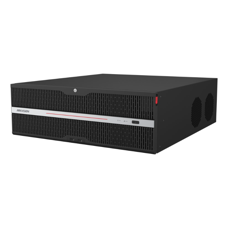 Hikvision 128ch S-Series NVR, 1280Mbps or 640Mbps w RAID, Up to 8K, 16 Bay, 3U,NO HDD