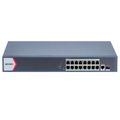 Hikvision 16 Port Managed 1Gb POE af/at Switch, L2, 1x1Gb RJ45, 1Gb SFP, 230W PoE Budget