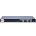 Hikvision 16 Port Managed 1Gb POE af/at Switch, L2, 2x1Gb RJ45, 2x SFP, 230W PoE Budget