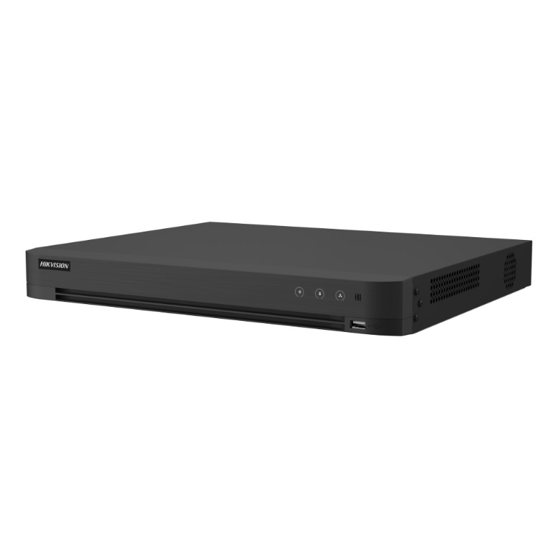 Hikvision 16ch Acusense DVR, Up to 5MP TVI/AHD/CVI/CVBS/IP 8MP@8fps, 2 Bays, No HDD