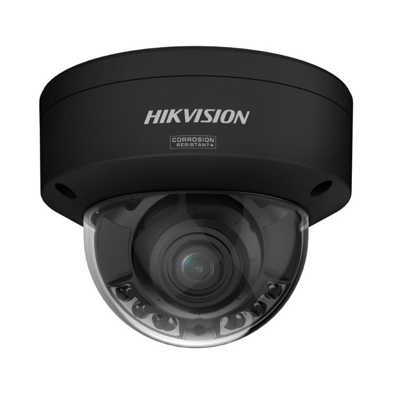 Hikvision 3 Series 6MP Motorised VF Dome Camera, Dual IR/LED, 2.7-13.5mm, Black