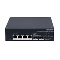 Hikvision 4 Port Gb Managed Industrial PoE BT Swtich, 12-24V Solar Input or 56V DC