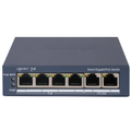 Hikvision 4 Port Managed 1Gb POE af/at Switch, L2, 2x1Gb RJ45, 60W PoE Budget