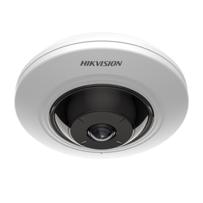 Hikvision 5MP Indoor Fisheye 180 Camera, 8m IR, I/O, 120dB, WDR, 1.05mm