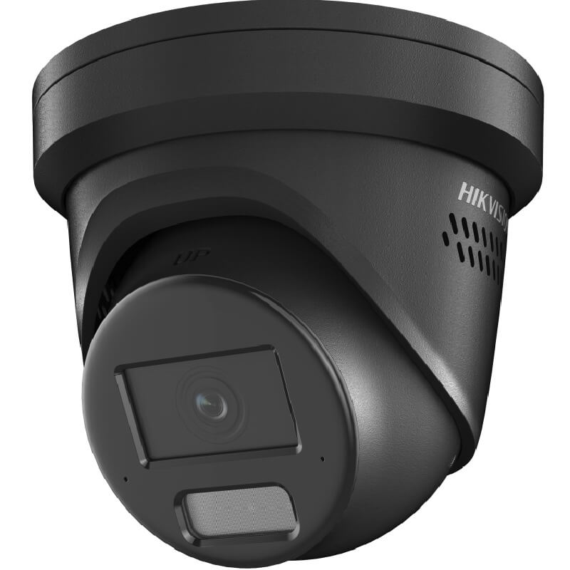 Hikvision 6MP AcuSense G2H Turret Camera, Liveguard, IR/LED, IP67, 2.8mm, Black