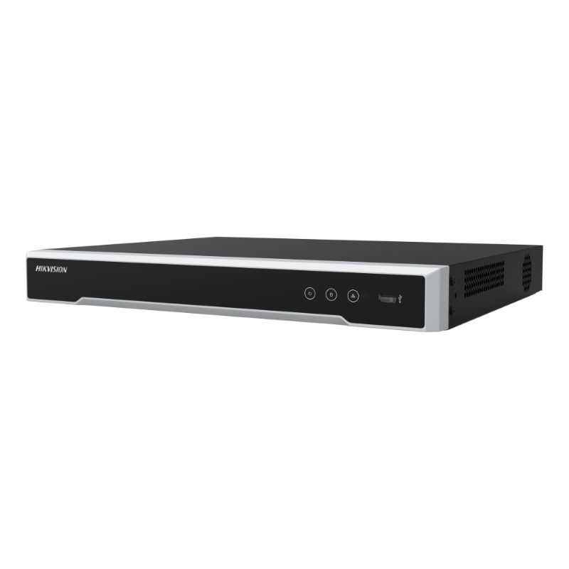 Hikvision 8ch M-Series PoE NVR, 128Mbps, 8K, 2 Bay, 1RU, No HDD