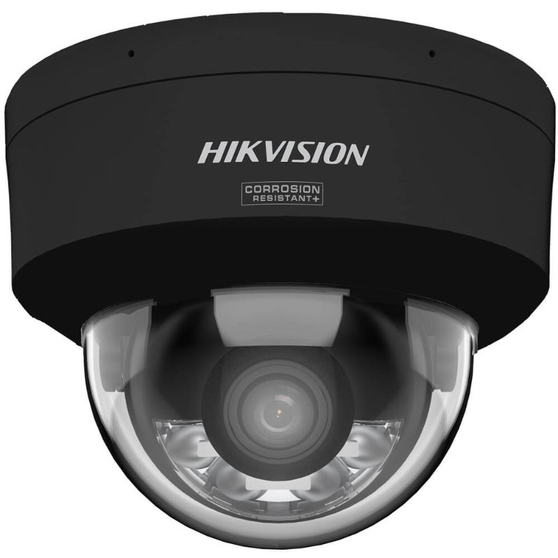 Hikvision 8MP ColorVu 3.0 Outdoor Dome Camera, Hybrid LED/IR, IP67, Black, 2.8