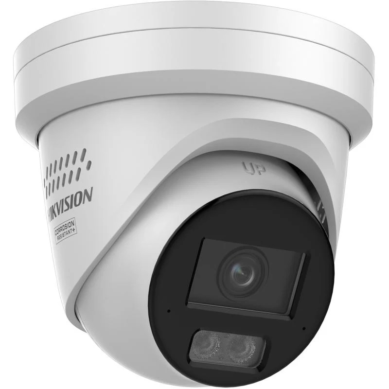 Hikvision 8MP ColorVu 3.0 Turret Camera, Hybrid LED/IR, Red/Blue Strobe, IP67, 2.8mm