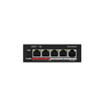 HiLook 4 Port Unmanaged PoE Switch, Fast Ethernet