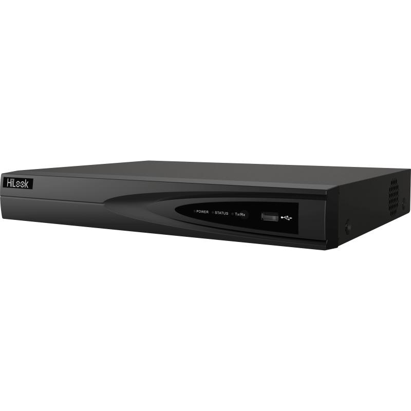 HiLook 4ch K-Series (B) PoE NVR, 40Mbps, H.265, 8MP Max, 1 HDD Bay, 2TB