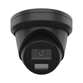 HiLook 6MP Intelligent Outdoor Turret Camera, Dual IR, Mic, IP67, 2.8mm, Black