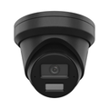 HiLook 8MP Intelligent Outdoor Turret Camera, Dual IR, Mic, IP67, 2.8mm, Black