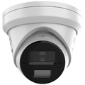 HiLook 8MP Outdoor All-In-One Flateye Turret Camera, H.265, IR, Mic, IP67, 2.8mm