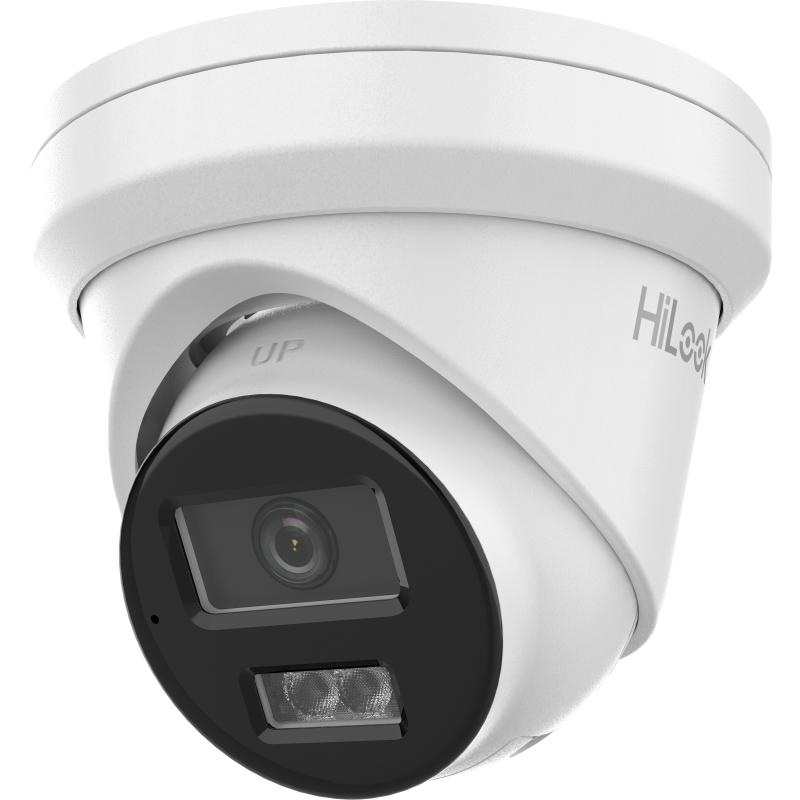 HiLook Pro 6MP Outdoor Turret Camera, IntelliSense, H.265, 30m IR, Mic, IP67, 4mm