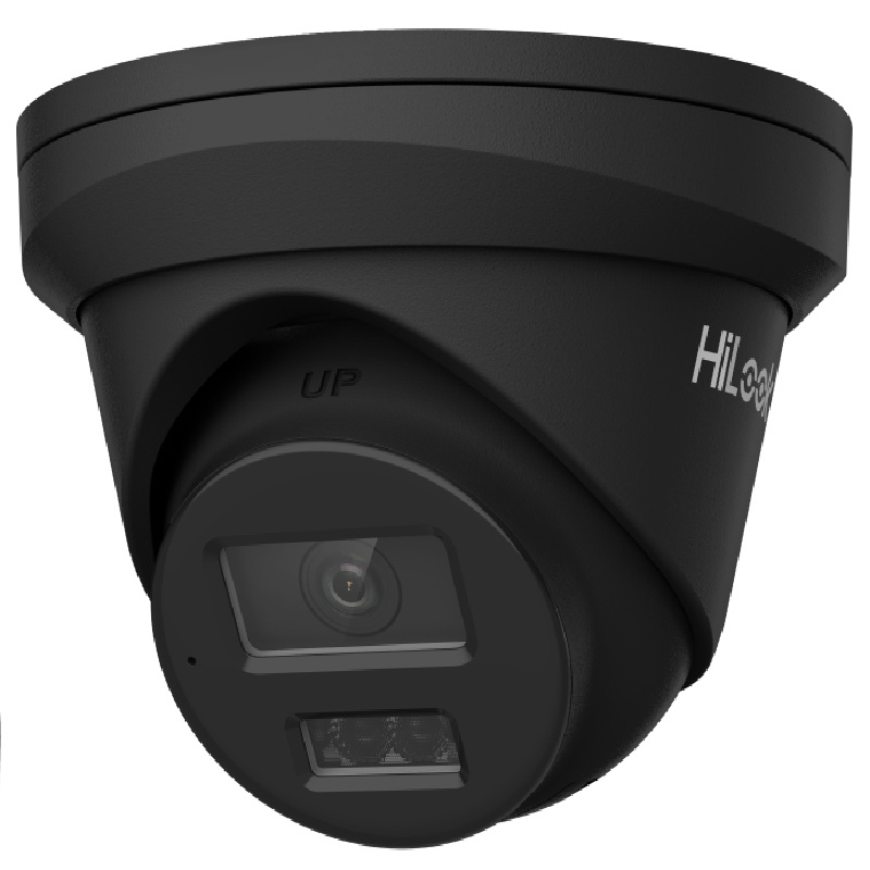 HiLook Pro 6MP Outdoor Turret Camera, IntelliSense, IR, Mic, IP67, 2.8mm, Black
