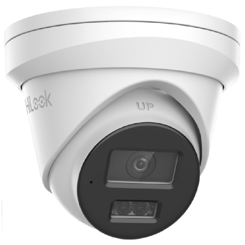 HiLook Pro 8MP Outdoor Turret Camera, IntelliSense, H.265, 30m IR, Mic, IP67, 2.8m