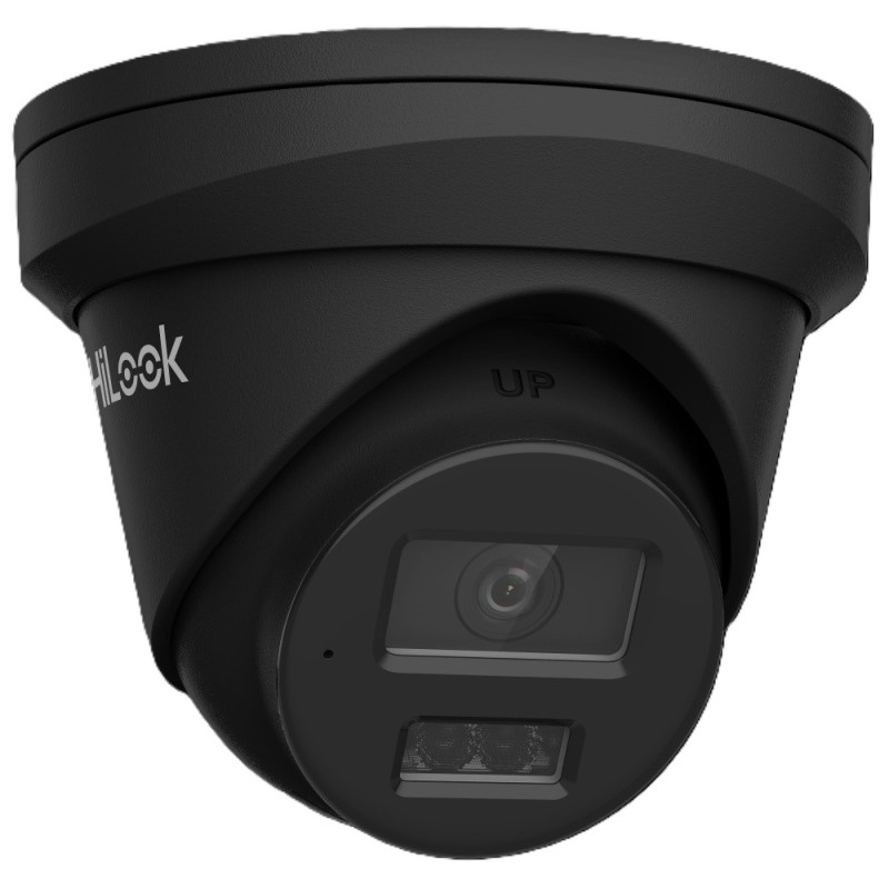HiLook Pro 8MP Outdoor Turret Camera, IntelliSense, IR, Mic, IP67, 2.8mm, Black