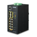 Planet 8 Port Industrial Switch, L2/L4 Managed, 4 SFP Ports, -40 to 75 deg C