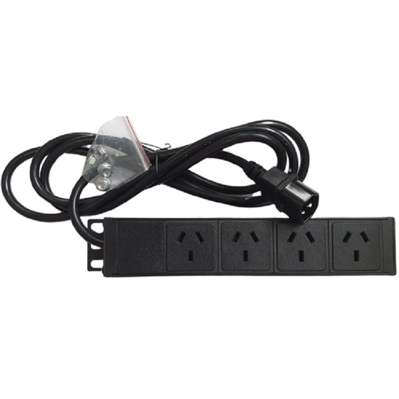 Power Automatix 4 Way Power Distribution Unit, C14 Male Connector for PA-WMCAB1