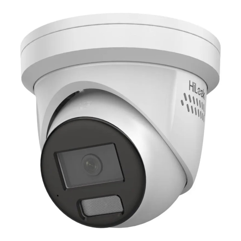 *Promo* HiLook 6MP Outdoor All-In-One Flateye Turret Camera, IR, Mic, IP67, 4mm