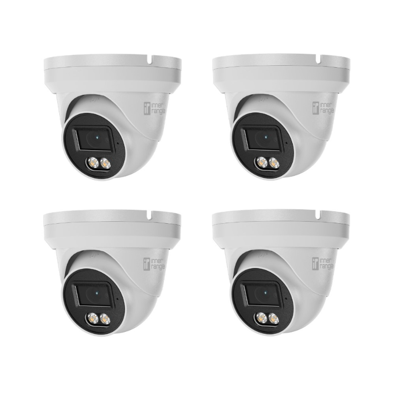 *Promo* IR Video 4 Camera Add-on Pack, 8MP Flateye Turret Dual Light, 2.8mm