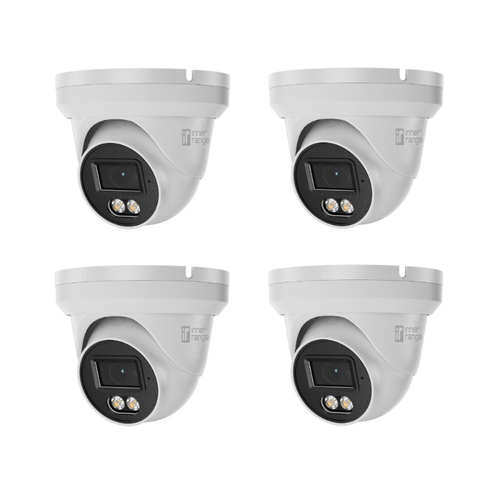 *Promo* IR Video 4 Camera Add-on Pack, 8MP Flateye Turret Dual Light, 2.8mm