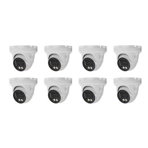 *Promo* IR Video 8 Camera Add-on Pack, 8MP Flateye Turret Dual Light, 2.8mm