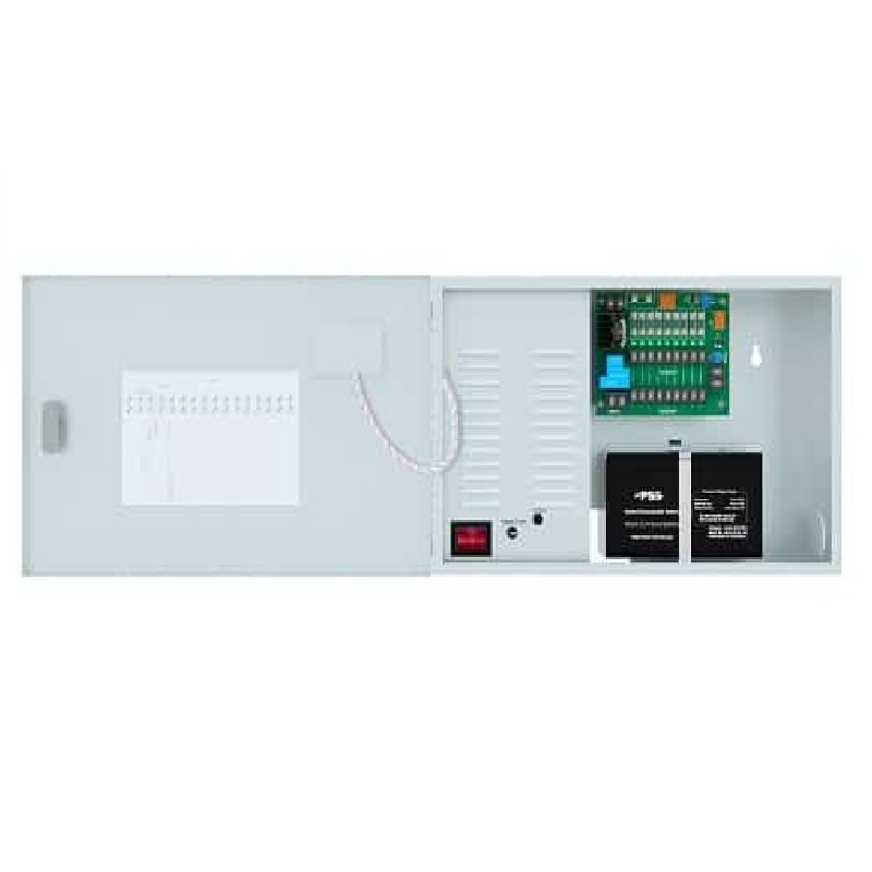 PSS 13.5V DC 24A Wall Mount Power Supply, 2x 12V 9Ah Battery