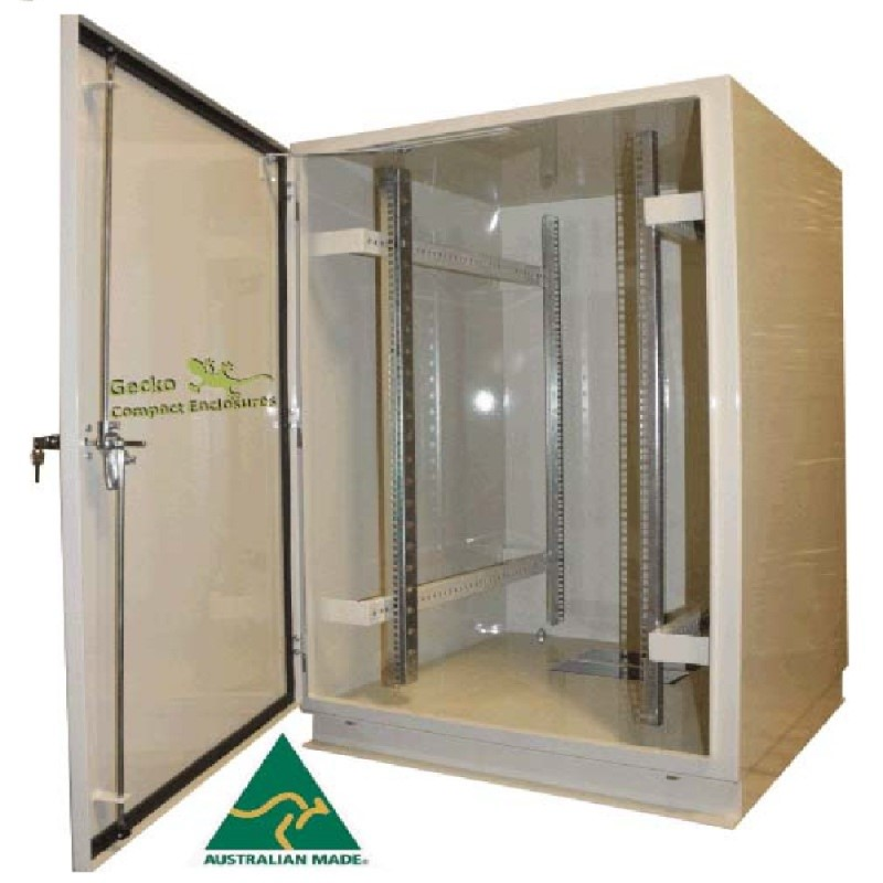 PSS Aluminium Weather Proof Wall Mounted Rack, IP66, 18 Rack Unit