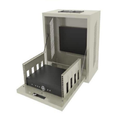 PSS Vertical Wall Mount Rack, Light Grey, 450mm, 4RU or 6RU
