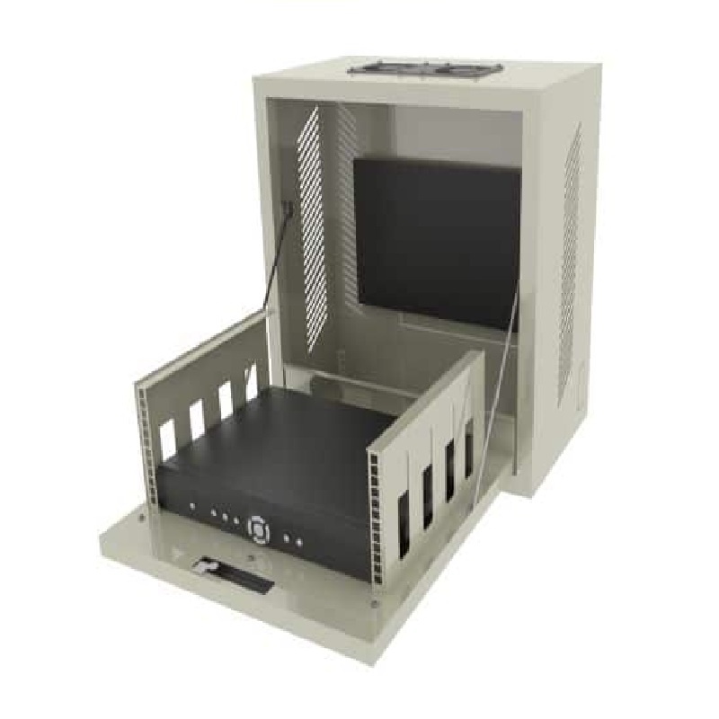 PSS Vertical Wall Mount Rack, Light Grey, 450mm, 4RU or 6RU